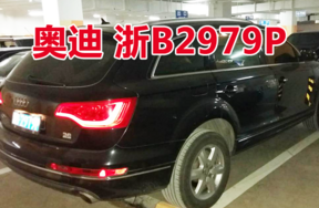 浙B2979P奥迪牌小型越野客车
