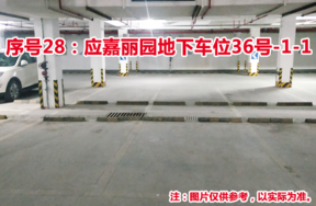 序号28：应嘉丽园地下车位36号-1-1