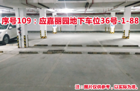 序号109：应嘉丽园地下车位36号-1-88