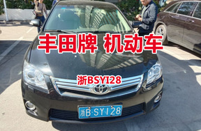 序号09：丰田牌浙BSY128机动车