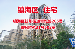 序号04：镇海区蛟川街道青雅路265号青枫雅苑31号502室