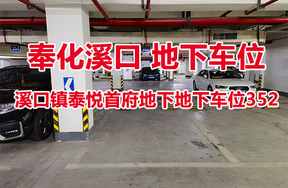 序号14：溪口镇泰悦首府地下地下车位352