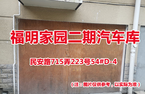 序号52：民安路715弄223号54#(D-4)汽车库