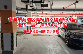 序号073：宁波市海曙区高桥镇幸福路949号
地下一层车库394号车位                              