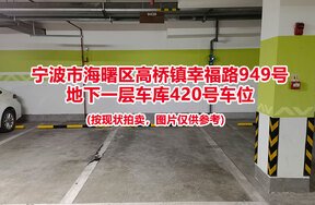 序号091：宁波市海曙区高桥镇幸福路949号
地下一层车库420号车位