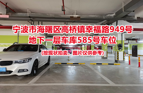 序号209：宁波市海曙区高桥镇幸福路949号
地下一层车库585号车位                              