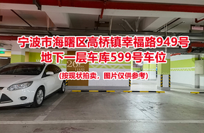 序号214：宁波市海曙区高桥镇幸福路949号
地下一层车库599号车位                              