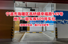 序号216：宁波市海曙区高桥镇幸福路949号
地下一层车库609号车位                              