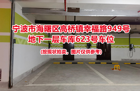 序号219：宁波市海曙区高桥镇幸福路949号
地下一层车库623号车位                              