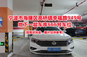 序号247：宁波市海曙区高桥镇幸福路949号
地下一层车库666号车位                              