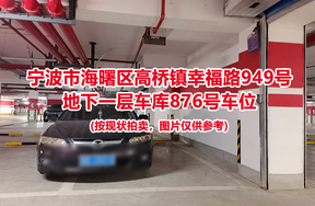 序号361：宁波市海曙区高桥镇幸福路949号
地下一层车库876号车位                              