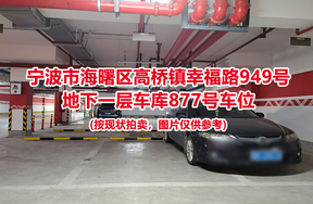 序号362：宁波市海曙区高桥镇幸福路949号
地下一层车库877号车位                              