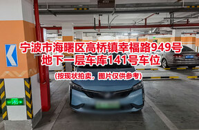 序号042：宁波市海曙区高桥镇幸福路949号
地下一层车库141号车位                              