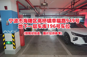 序号050：宁波市海曙区高桥镇幸福路949号
地下一层车库196号车位                              