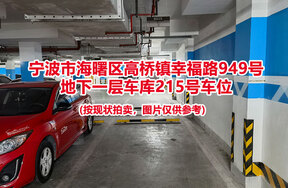 序号046：宁波市海曙区高桥镇幸福路949号
地下一层车库215号车位                              