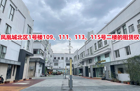 序号01：凤凰城北区1号楼109、111、113、115号二楼的租赁权