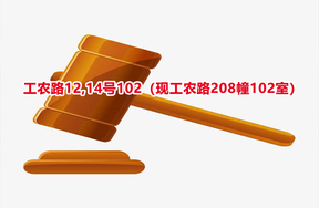 序号11：工农路12,14号102（现工农路208幢102室）