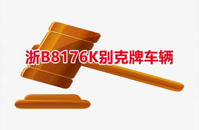 浙B8176K别克牌车辆
