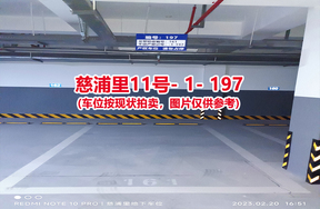 序号189：慈浦里11号-1-197（交警验收编号161）