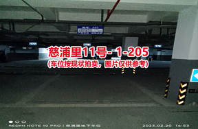 序号197：慈浦里11号-1-205（交警验收编号178）
