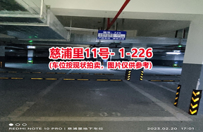 序号218：慈浦里11号-1-226（交警验收编号209）