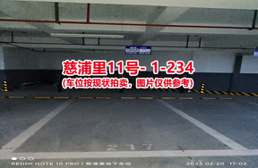 序号226：慈浦里11号-1-234（交警验收编号217）