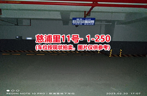 序号239：慈浦里11号-1-250（交警验收编号233）