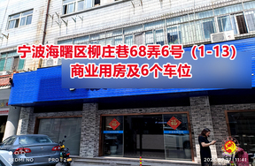 序号06：宁波海曙区柳庄巷68弄6号（1-13）商业用房及6个车位