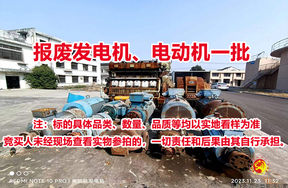 序号02：报废发电机、电动机一批