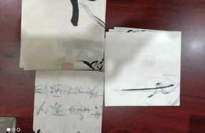 序号07：恽建新书法作品，共3幅