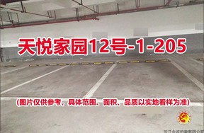 序号178：天悦家园12号-1-205
