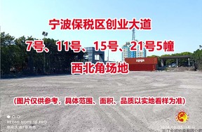 序号13：宁波保税区创业大道7号、11号、15号、21号5幢西北角场地