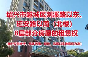 序号02：绍兴市越城区剡溪路以东、延安路以南（北楼）8层部分房屋租赁权