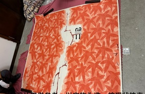 序号6，编号15452，
作者：陈家泠
作品：红叶小鸟