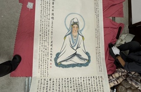 序号13，编号15434，
作者：林曦明
作品：白衣观音大仕造像