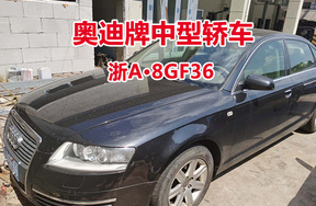 序号32:奥迪牌中型轿车浙A8GF36