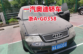 序号9:一汽奥迪轿车浙AG0358